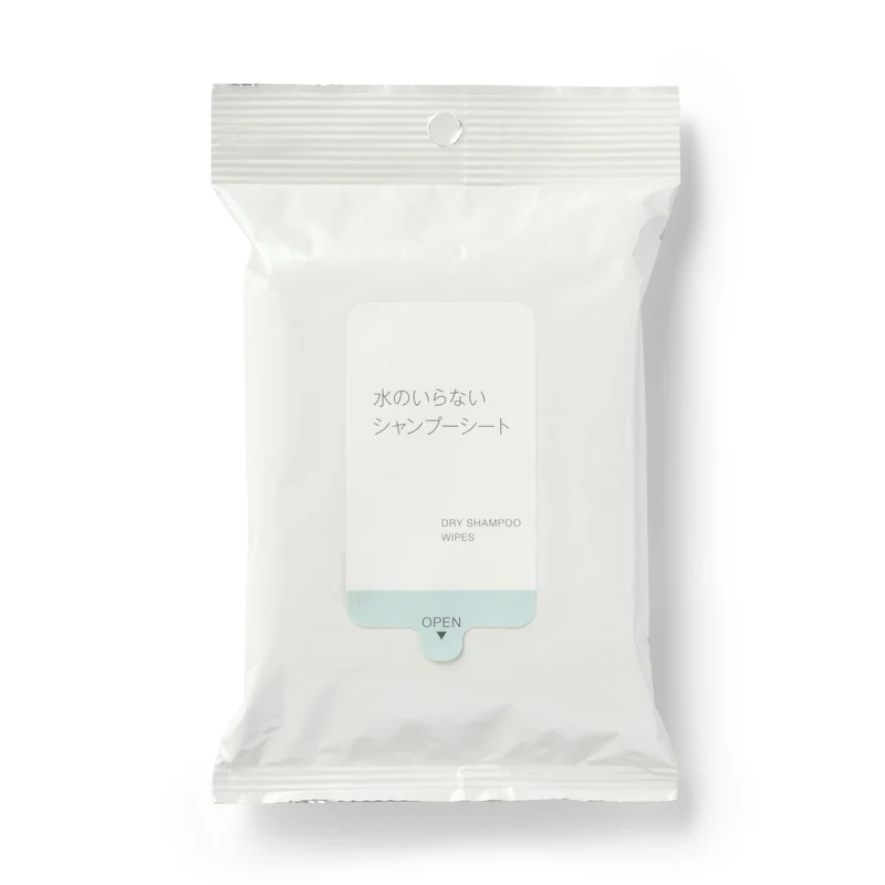 Muji Waterless Shampoo 12 Sheets 250x200mm Eco-Friendly Travel Essentials