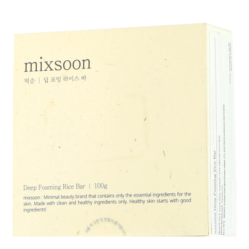 Mixsoon Face Care Deep Foaming Rice Bar
