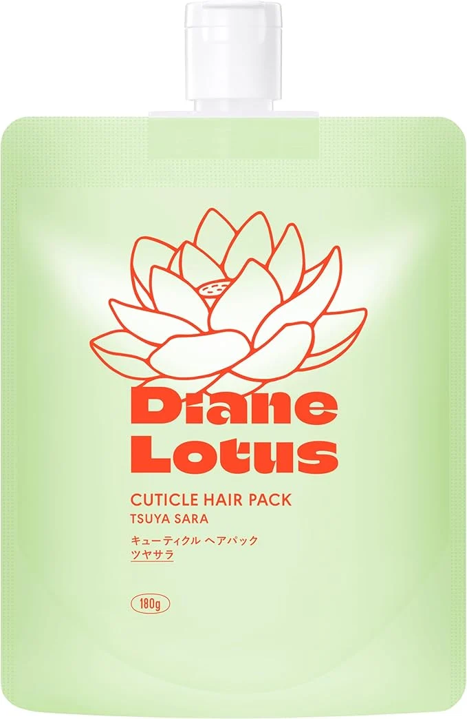 Diane Lotus Tsuyasara Cuticle Hair 180g Shiny Rinse-Off Hair Mask Treatment