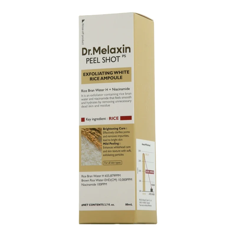 Dr. Melaxin Peel Shot Exfoliating White Rice Ampoule