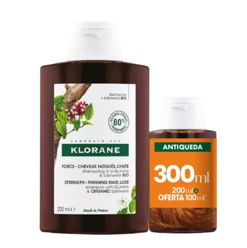 Klorane Capillary Shampoo Quinine Bio 200mL + Offer Shampoo 100mL