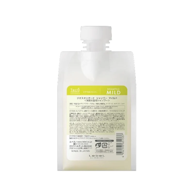 LebeL The O Standard Mild Shampoo Refill 500Ml Gentle Hair Care