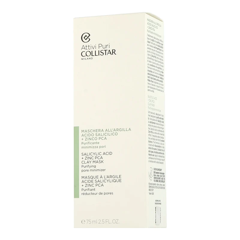 Collistar Attivi Puri Salicylic Acid + Zinc PCA Clay Mask