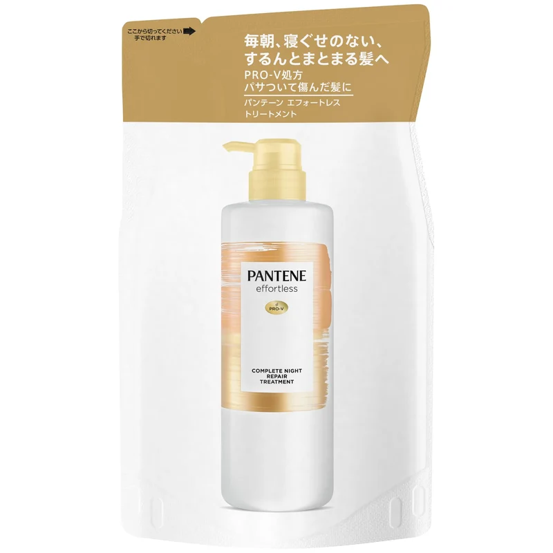 Pantene Effortless Night Repair Shampoo Refill 350ml for Complete Care