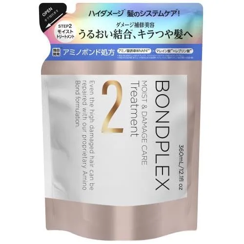 Bondplex Moist Damage Care Treatment Refill 360Ml - Hair Repair Therapy
