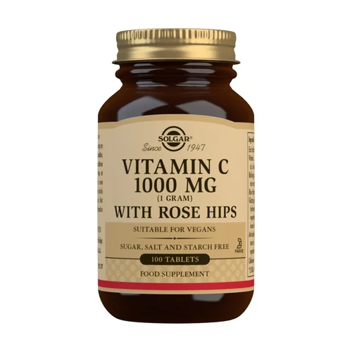 Solgar Vitamin C w/ Rose - 1000mg (x100 tablets)