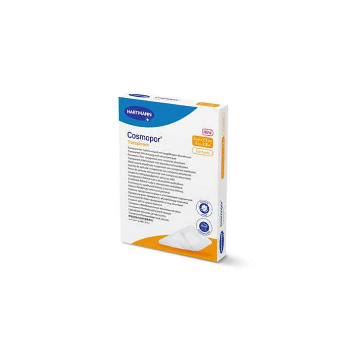 Cosmopor Transparent _ 5 cm x 7.2 cm (5 dressings)
