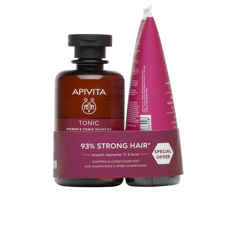 Apivita Hair Tonic Shampoo for Women 250ml + Conditioner 150ml