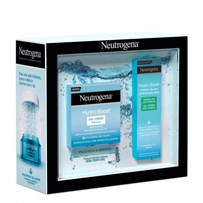 Neutrogena Hydro Boost Moisturizing Gel-Cream Dry Skin - 50Ml + Anti-Fatigue Eye Contour Gel-Cream - 15Ml
