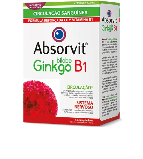 Absorvit Ginkgo + Vitamin B1 Tablets (x60 units)