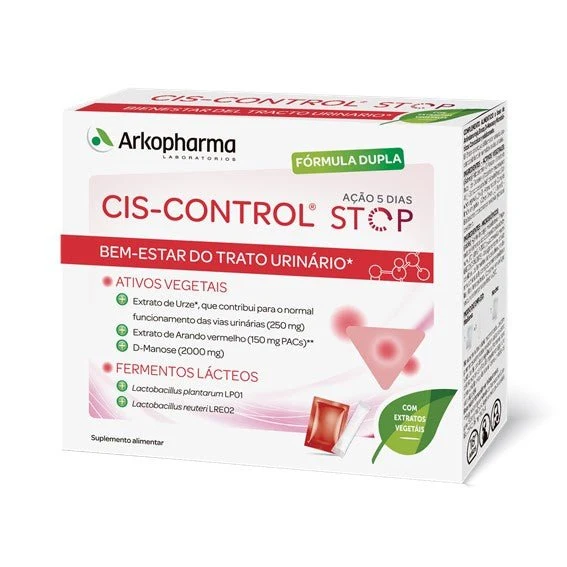 Arkopharma Cis-Control Stop Sachets Vegetable actives -4g (x10 units) + Sticks Dairy yeasts -1.5g (x5 units)