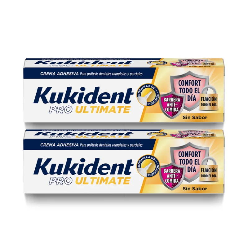 Kukident Pro Ultimate Anti-Food Barrier Flavor-Free - 40 g (Twin Pack)