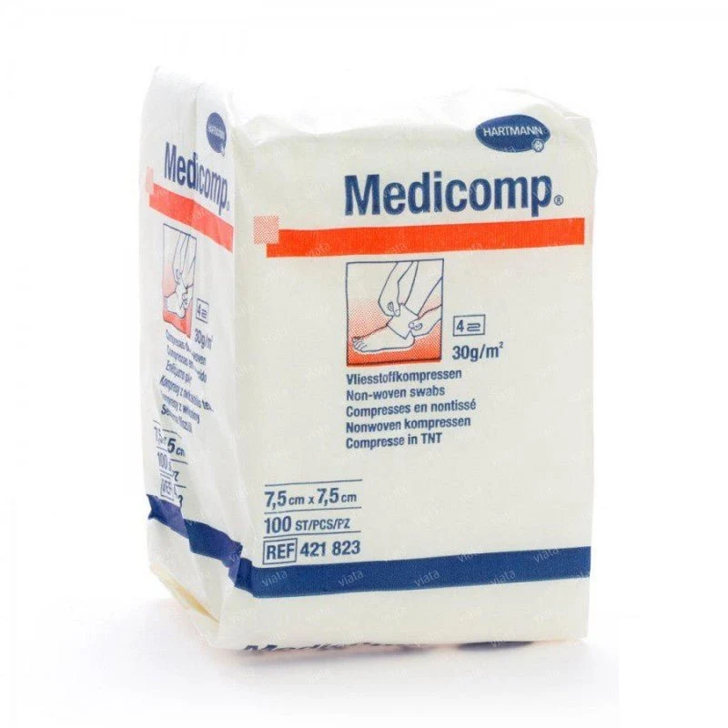 Medicomp Compress - 7.5x7.5cm (x100 units)