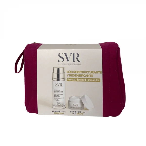 SVR Densitum Bi-Serum - 2x15ml + SVR Baume Nuit - 15ml + Pouch