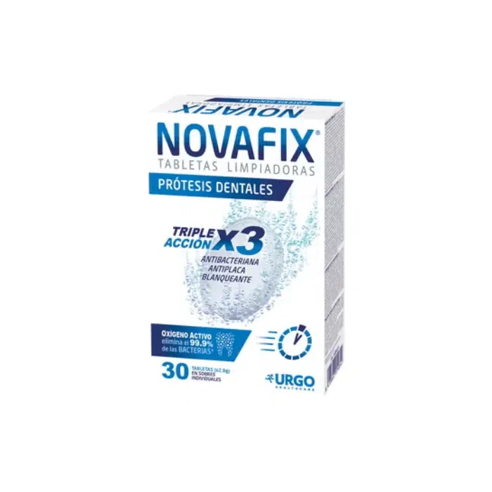 Novafix 3 in 1 Cleaning Tablets Dental Protection (x30 effervescent tablets)