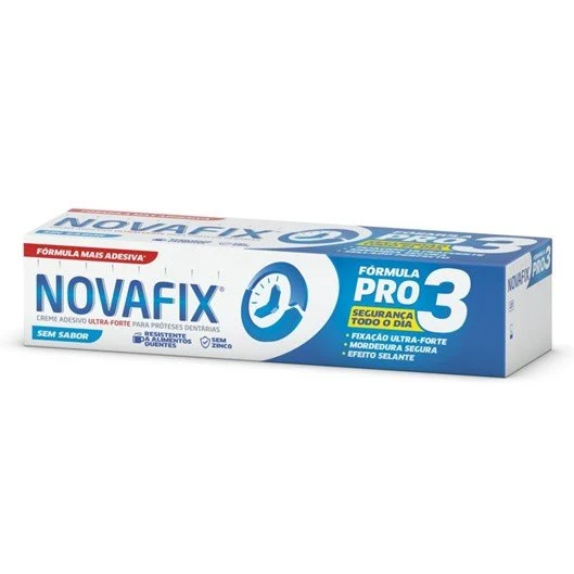 Novafix Pro3 Flavorless Prosthesis Adhesive Cream - 50g
