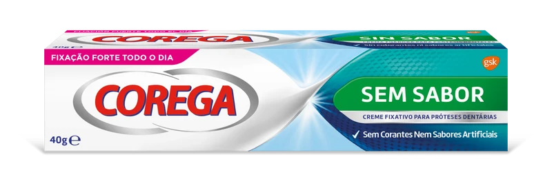 Corega Flavorless Prosthetic Fixing Cream - 40g
