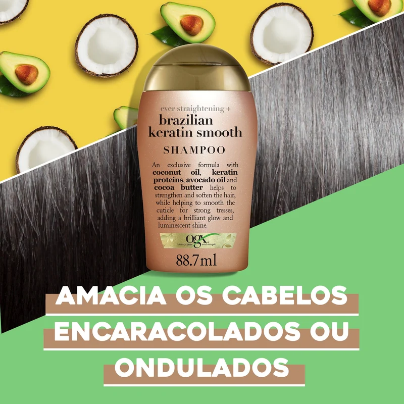 Ogx Brazilian Keratin Shampoo - 88ml