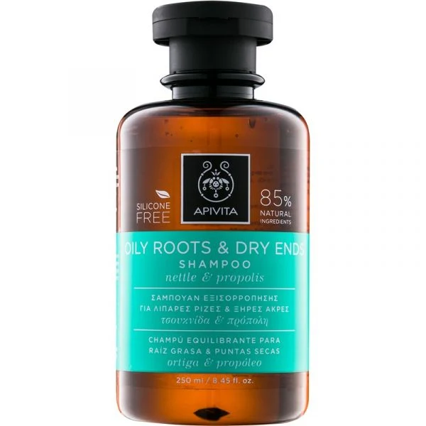 Apivita Oily Root Shampoo and Dry Tips - 250ml