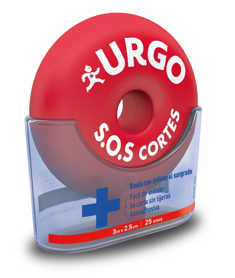 Urgo SOS Cortes Self Adhesive Band - 2.5cmx3m