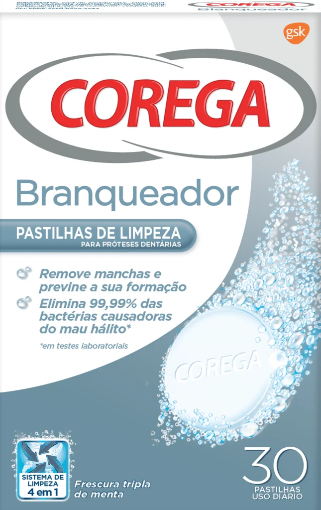 Corega Bleaching (x30 effervescent tablets)