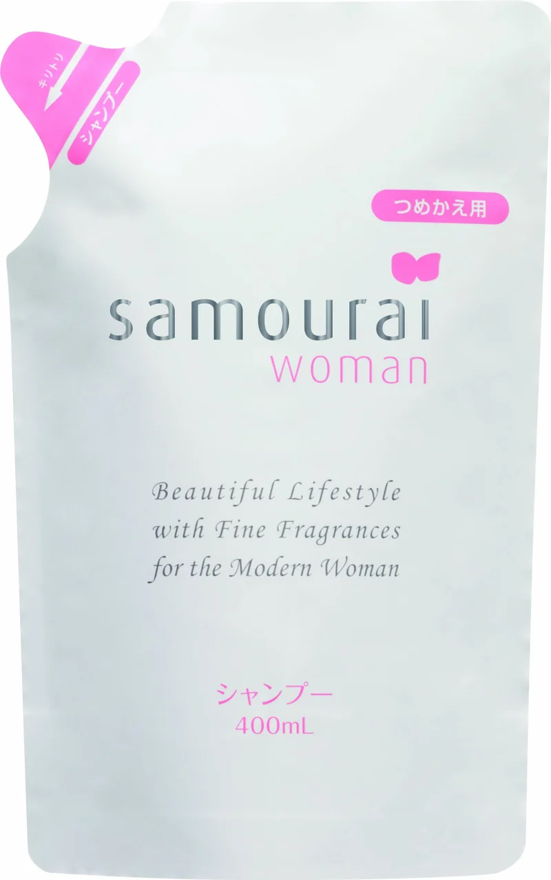 Samourai Woman Samurai Woman Shampoo Refill 400mL for Lustrous Hair