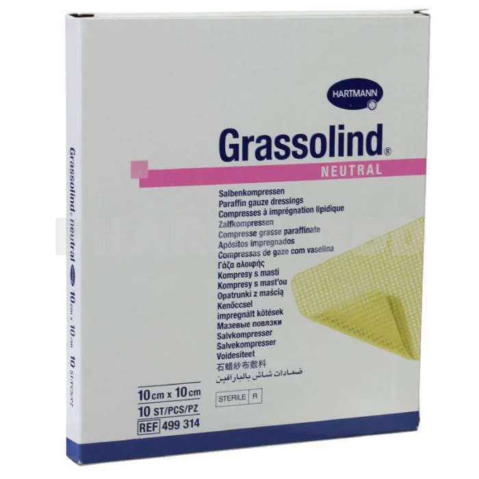 Grassolind Compress Ointment - 10x10cm (x10 units)