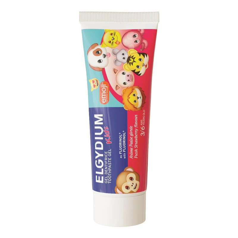 Elgydium Kids Toothpaste Gel Emoji_ Strawberry - 50ml