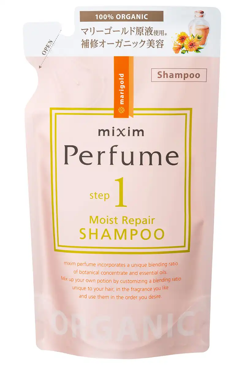 Mixim Perfume Moisture Repair Shampoo Refill with Organic Flower Oil 350ml