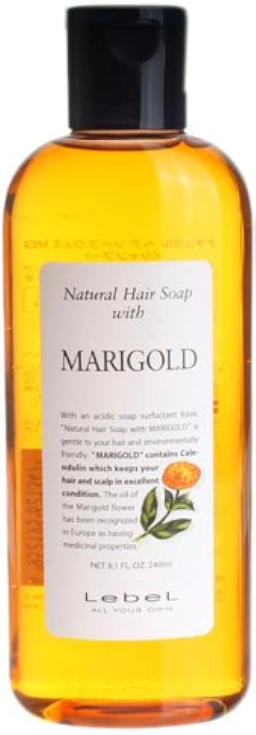 LebeL Natural Hair Soap Marigold 240ml – Gentle Cleanser for All Hair Types