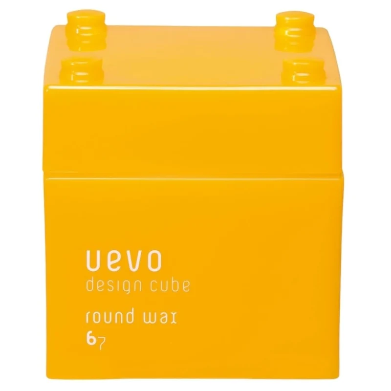Wevo Design Cube Uevo Round Wax 80G Orange Premium Hair Styling Wax