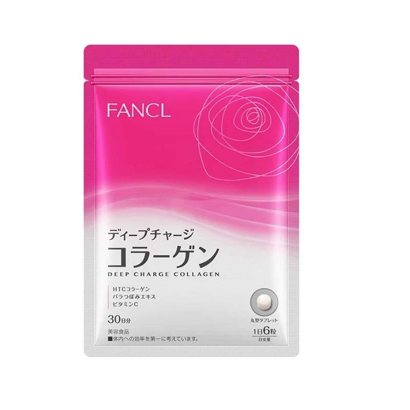 FANCL Deep Charge Collagen 180 Tablets - 30 Day Supply for Youthful Skin