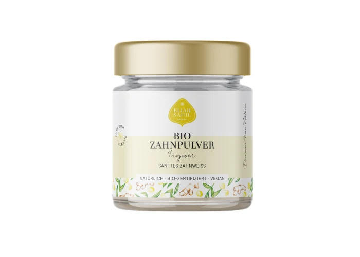 Bio-Zahnpulver Ingwer Sanftes Zahnweiß von Eliah Sahil