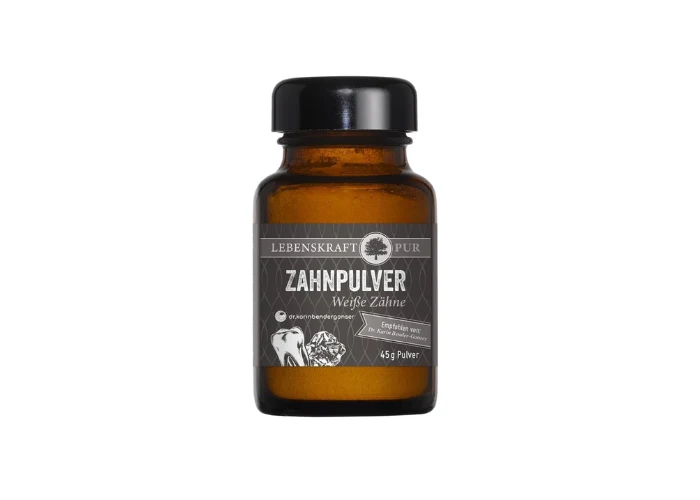 Zahnpulver Weiß mit Aktivkohle
