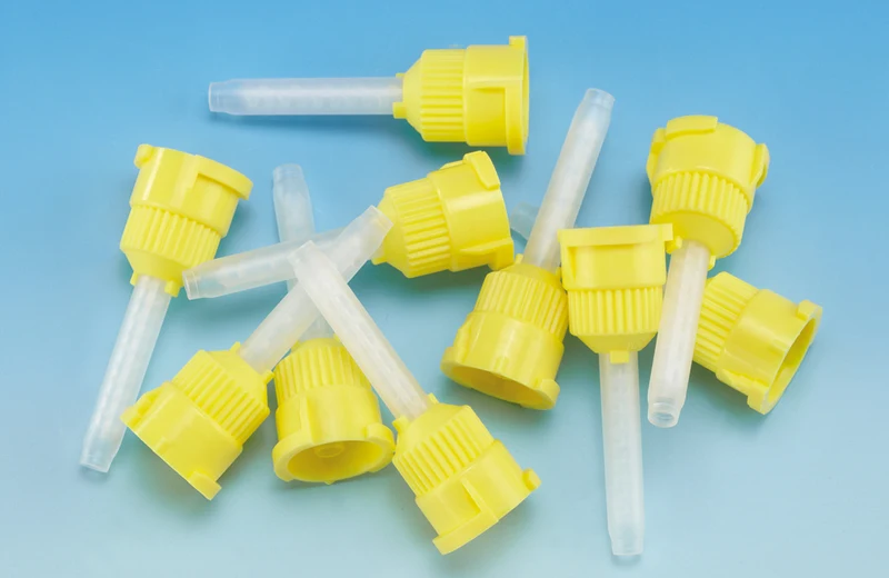R-Dental R-SI-LINE ® MISCHKANÜLE mit Nadel LN (gelb/weiß)