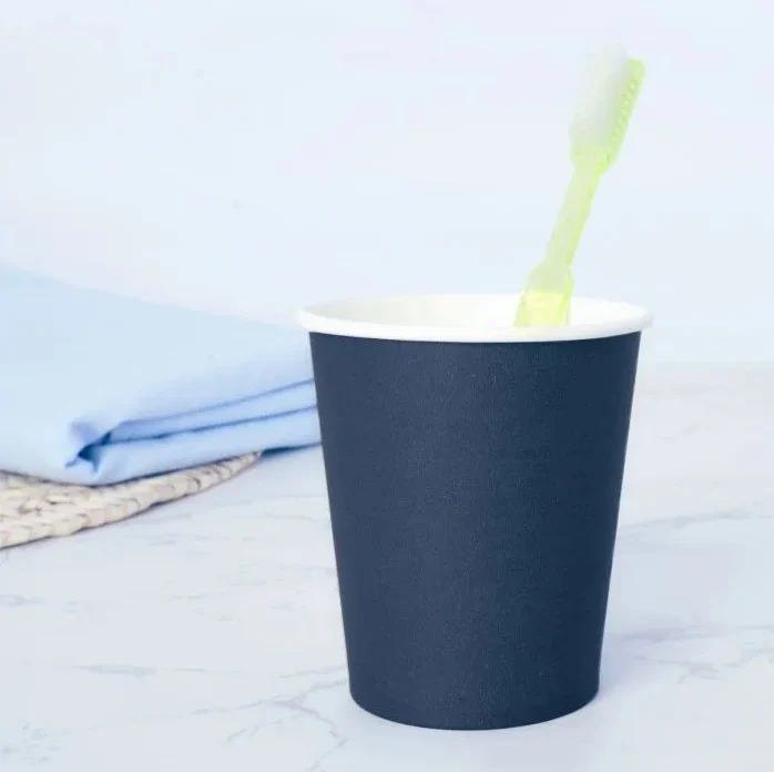 Wellsamed Mundspülbecher aus Papier uni