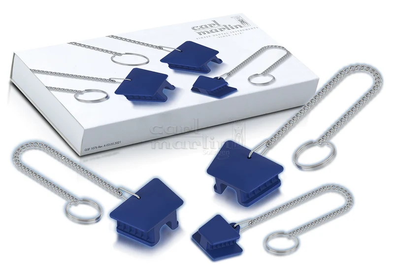 Carl Martin Mundkeile Silikon blau 3er SET