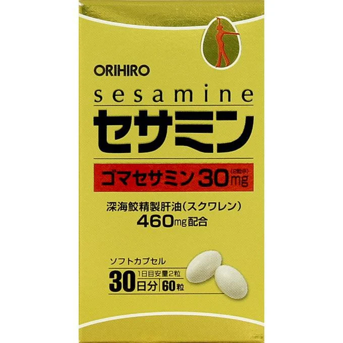 Orihiro Sesamine 60 Capsules - Vitamin And Health Supplements
