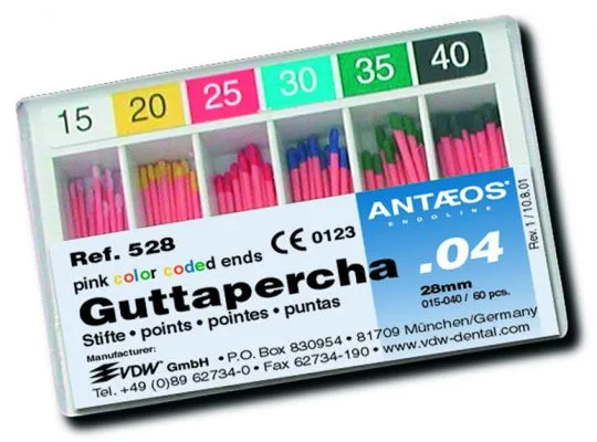 VDW Guttaperchaspitzen .04 Nr. 528 / Taper .04