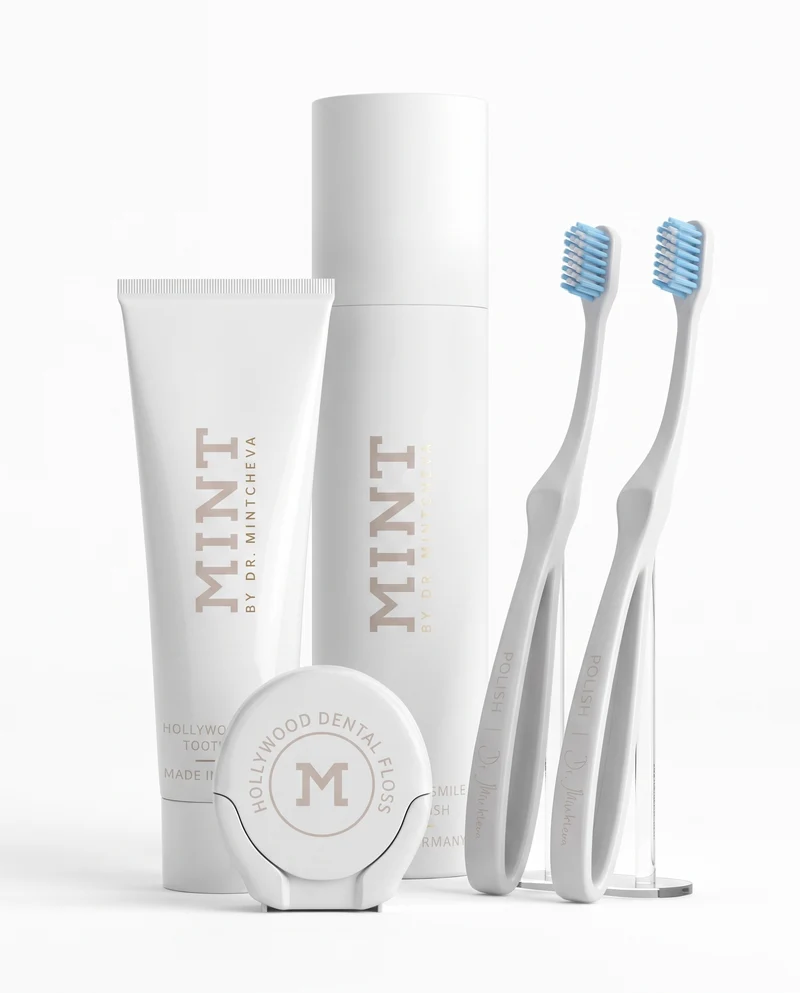MINT Hollywood Smile Set 3 – Komplett mit Polish Zahnbürste