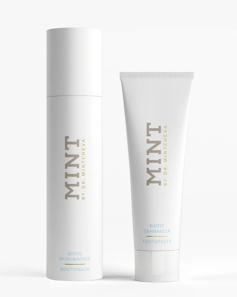 MINT BIOTIC Mundwasser & Zahnpasta