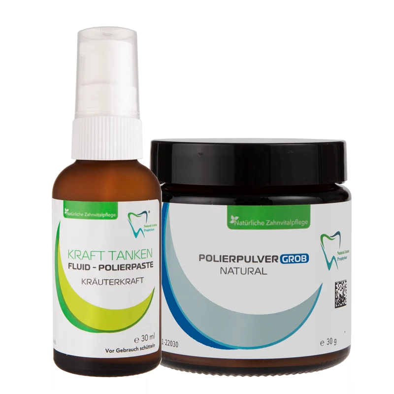 Bio Polierpaste GROB Kräuterkraft - Fluid und Polierpulver