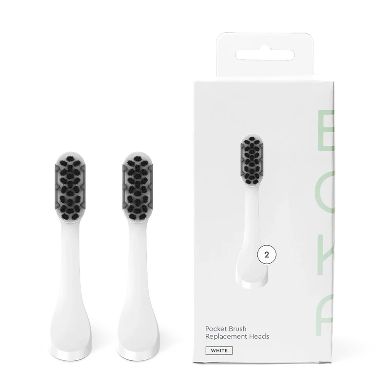 Boka Pocket Electric Toothbrush Replacement Heads 2-Pack