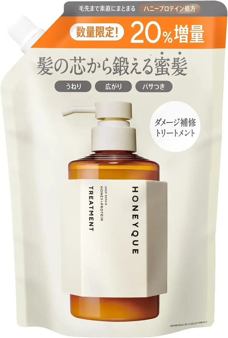 Honeyque Deep Repair Hair Treatment Refill 480 ml, 20 Percent More