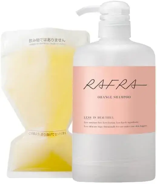 Rafra Orange No-Rinse Non-Silicone Shampoo Refill 500ml Volume