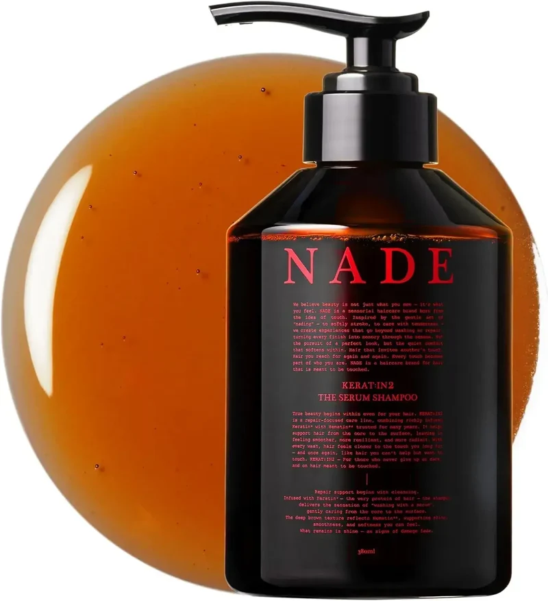Nade Keratin Serum Shampoo: Intensive Damage Repair 380mL