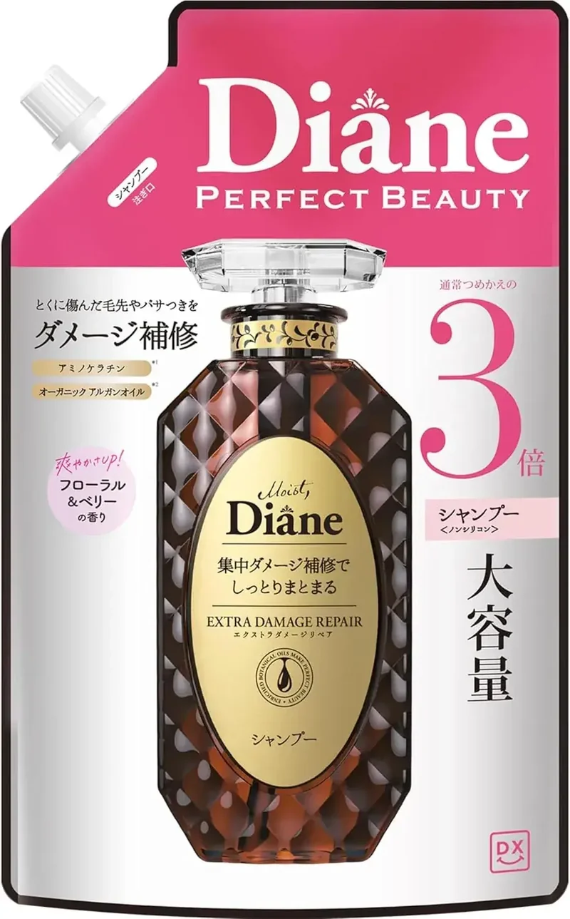 Diane Perfect Beauty Damage Repair Shampoo Floral & Berry Scent 1000ml