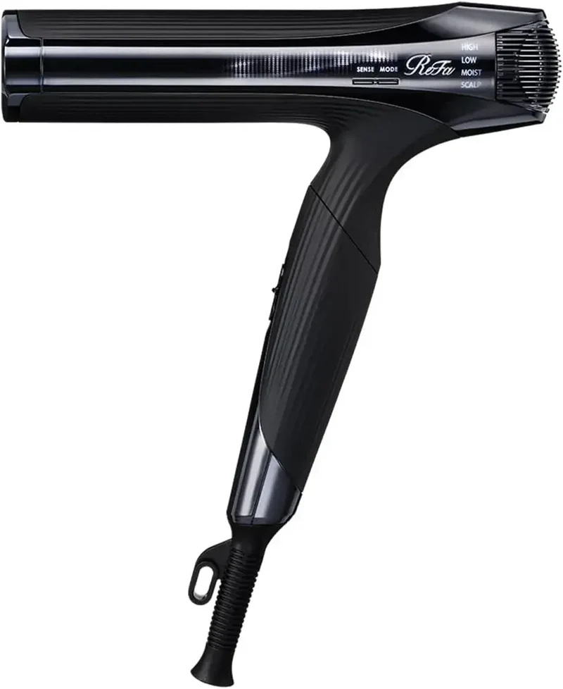 ReFa Beautech Smart W Black Hair Dryer for Smooth Styles