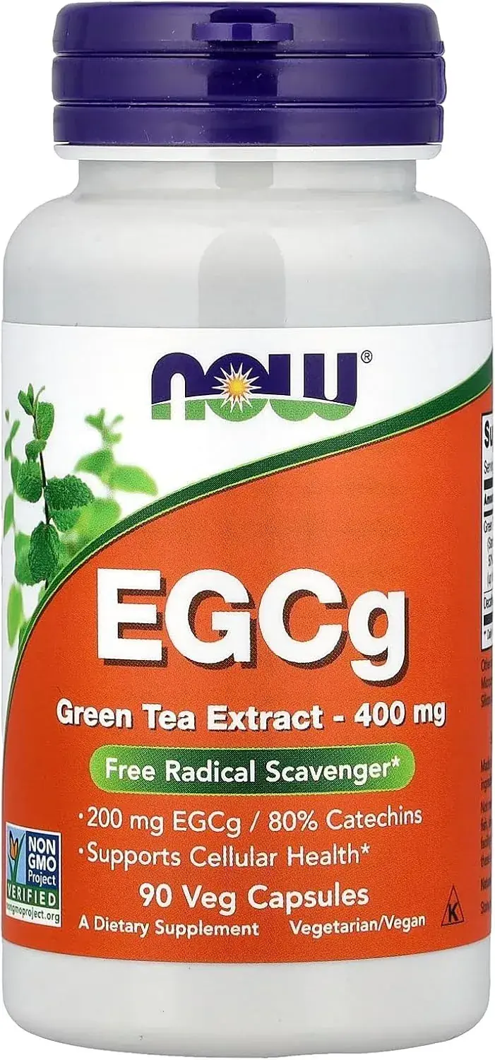 NOW Foods Green Tea Extract EGCg 400mg - 90 Veggie Capsules