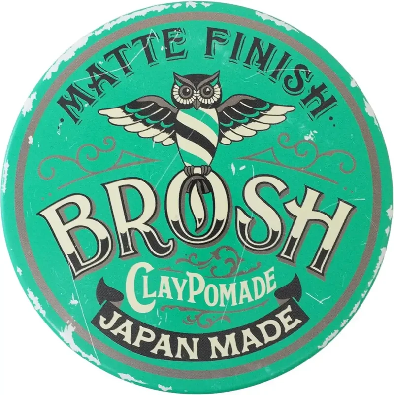 Brosh Mini Clay Pomade: Hard Hold Matte Hair Styler 40g